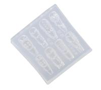 Moule D'art D'ongles En Silicone De Qualité Alimentaire Avec Floral Sculpté Pour L'artisanat Résine Accessoires De Démoulage Faciles Modèle Silicone Pour Ourlet Crème