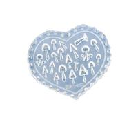 Moule D'art 'ongles À Motifs Multiples Modèle En Silicone Flexible Pour Feuilles Motifs De Cœur Champignon Modèle Conception 'ongles À Faire Soi-même