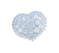 Moule D'art 'ongles À Motifs Multiples Modèle En Silicone Flexible Pour Feuilles Motifs De Cœur Champignon Modèle Conception 'ongles À Faire Soi-même