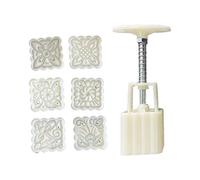 Moule de 50 g - 6 tampons carrés en forme de fleur - Emporte-pièce - Haricots verts - Pour enfants
