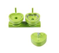 Moule de badge en forme de cœur rose vert de 57mm for Machine à fabriquer des boutons de badges de Style coulissant(Groen)
