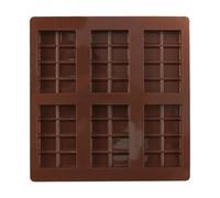 Moule de barre de chocolat,Moules de barre de chocolat en silicone,Moules à chocolat | Moule en treillis de glace, 6 x 8 compartiments, rectangulaire, silicone alimentaire facile libère