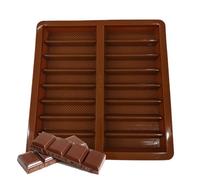 Moule de barre de chocolat profond, moule à chocolat - Moules à gâteaux farcis antiadhésifs,Moule en silicone pour barres de chocolat avec 16 cavités, moule en silicone pour cubes