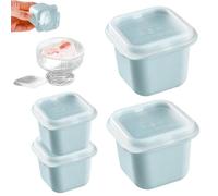 Moule De Bloc De Glace - Plateau De Fabricant De Glace Avec Couvercle | 4x Moule De Silicone Facile Pour La Maison Pour Moules Maintiennent Leur Forme À Froid, SoRV Kitchanes Commercial Events Outdoor