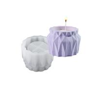 Moule De Bocal Facettes Flexibles Diamonds Pour Fabriquer Des Vases Élégants Porte-stylo Pots Rangement Et Gobelets À La Main.