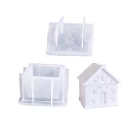 Moule de boîte à bibelots en silicone avec, Starry air | Personnalisation de pigments et de fleurs séchées, accents de feuille d ’ or et de paillettes, cadeaux de contenants