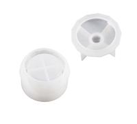 Moule de boîte à bijoux en résine époxy avec couvercle, tasse à bougie pour la fabrication de boîte de rangement, pot de décoration d ' intérieur en silicone pour décorations de mariage