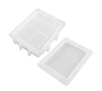 Moule de boîte à bijoux en résine époxy, moules de moulage avec couvercle pour bricolage, boîte de rangement de bijoux, ornement de pièce pour étui, distributeur de mouchoirs, livre, moules en livre