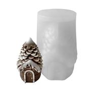 Moule de boîtier en silicone, moule de bougie d'intérieur réutilisable 3D | Easy Release Moules en silicone pour fabrication de bougies pour la maison Holiday Table Centerpiece Savon Moulage de résine