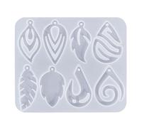 Moule de boucle d ' oreille géométrique, collier à faire soi-même, pendentif, résine époxy, moules en forme de cœur, de chat, bijoux artisanaux, résultats de fabrication, moule de boucle en