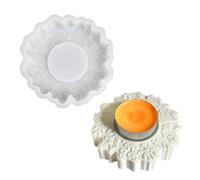 Moule de bougeoir de vacances, modèle de moulage de couronne en | Forme de démoulage flexible pour la fabrication de décorations en plâtre et ciment, outil de studio pour la maison