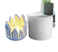 Moule de bougeoir Tealight, moule de bougeoir | Moule de moulage époxy pour Ring House,pour coulée de plâtre pour ciment et résine époxy, décoration intérieure, ornements ar