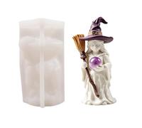 Moule De Bougie D’Halloween - Moule D’artisanat De Sorcière 3D En Silicone | Moul De Bougie D’aromathérapie | Pour Résine Artisanat Argile Plâtre Ornement Maison Appartement Fête De Vacances