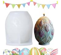 Moule de bougie d’œuf de Pâques - Moule de moulage en silicone réutilisable, bougie de bricolage et art en résine | Moul créatif adapté aux débutants, à dégagement facile, pour savon, gâteau, M