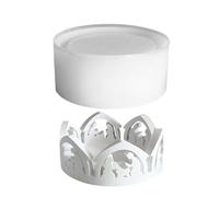 Moule de bougie de décoration de maison - Moule en silicone pour bougeoir à thé | Moule à chandelier Jésus creux | Moules de coulée en plâtre pour ciment et résine époxy, decora