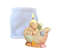 Moule De Bougie En Silicone Qualité Alimentaire Avec Coquillages Étoiles Mer Baby Design For Craft Baking Soap Craft Facile Release Making Making