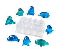 Moule de bougie flexible en forme de joint 3D, 8 cavités | Plateau de moulage à 8 cavités, dégagement facile, pour travaux manuels sur le thème des joints en résine et en