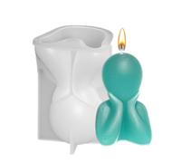 Moule de bougie mignon, moule en silicone | Ensemble de moules à bougies parfumées en silicone | Décoration de table, moules à bougies en résine époxy, moules en résine, arts pour décorations de bu