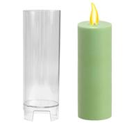 Moule de bougie moule-mousée-bougie en forme de bougie, chandelle en plastique | Formulaire pour la production de bougies de cire, la forme de complexe pour des projets d'artisanat, une forme robuste