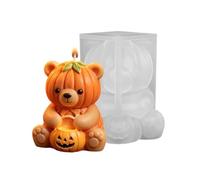 Moule de bougie ours 3D en Silicone pour Halloween, outil de moulage