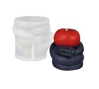 Moule De Bougies En Silicone | Forme De Serpent 3D Enveloppante - Outil Anti-adhésif Détachable Libération Pour Faire Des Bougies De Savon Argile Articles Artisanaux