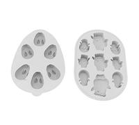 Moule de boulangerie en silicone Gâteau de chocolat Style animal alimentaire Grade non toxique Easy Releign Bunny Chick Design For Dessert Making Mousse Cake Bread Muffin Pudding