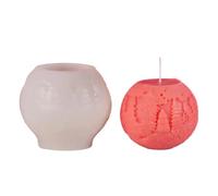 Moule de boule de Noël - Moule de bougie de boule de Noël 3D | Mooule en silicone pour la fabrication de bougies, moulle en résine artisanale, moulles à savon en silicone, moulees de Noeël bouule 3D