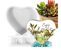 Moule De Cadre De Saint-Valentin - Moule En Silicone En Forme De Cœur, Outil De Décoration Artisanale Durable | Portable Pour Gâteau Chocolat Pâte À Sucre Biscuits Résine Argile Cuisson Art Projets De