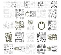 Moule De Carte De Scrapbooking, Fabrication De Papier Gaufrage, Artisanat, Carte Découpée, Bricolage, Silicone Transparent, Gaufrage De Joint De Fleur De Pêche