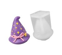 Moule de chapeau de sorcière d ’ accent pour la fabrication de | Moule de moulage en silicone pour chapeau de sorcière avec accent et relief d ' étoile pour pièces d ' exposition de