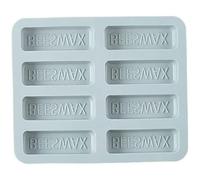 Moule de chocolat en silicone rectangulaire, moule à savon en cire d'abeille, gâteau bleu pour cuisiner de bricolage