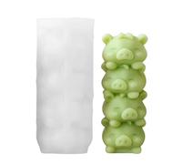 Moule de ciment animal empilé - moule en résine silicone pour la fabrication de bougies | Moules à jetons en plâtre et faire -par -te, fournitures artisanales pour la maison