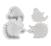 Moule de Ciment - Forme de coulée en Silicone 3D de 6 Pouces Forme de silvec Fonction de résine, Moule époxy pour Jardin la intérieure, de Saison, Gris Flexible,