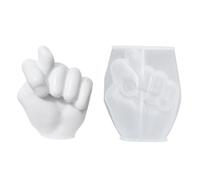 Moule De Coulée De Doigt De Silicone - Moule De Gestes À La Main, Outil De Résine Translucide | Formulaire Artistique Flexible Pour La Décoration Des Fêtes, Cadeaux D'Halloween Bricolage, Projets De S