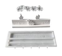 Moule de coulée en résine - 28,5 x 13 x 1,5 cm Forme artisanale faites-vous-même, forme d'art en silicone, outil de vacances d'hiver, conception de compte à rebours créatif | Kit d'ornements faits