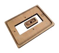 Moule de couteau for carnet de notes, modèle de poinçonnage, bricolage, pochoir de coupe du cuir, modèle en métal, facile à utiliser, matrice de découpe manuelle du cuir