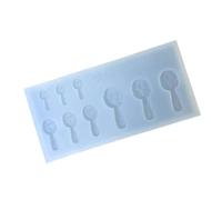 Moule de cuillère en Silicone résistant à la, sans danger pour les aliments, modèle d ' artisanat Miniature réaliste pour la fabrication de bijoux en résine, moule artisanal en Silicone de