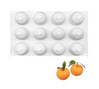 Moule de cuisson 3D en silicone anti-adhésif de qualité alimentaire pour cupcakes, bonbons, truffes, chocolat, gelée, cookies et pudding, idéal pour la pâtisserie maison (1-6)