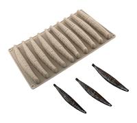 Moule de cuisson anti-adhésif en silicone facile à démouler avec 10 cavités pour gousses de vanille et gâteau au chocolat pour les fêtes Moules à dessert faits maison