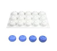 Moule de cuisson en silicone à 15 cavités en forme de fruits 3D en forme de myrtille pour mousse, gâteau, chocolat, bonbons, pâtisserie, gelée, crème glacée