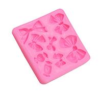 Moule de cuisson en silicone à 4 cavités en forme de nœud 3D pour décoration de gâteaux, fondants, chocolats, biscuits