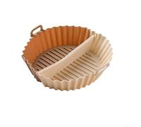 Moule de cuisson en silicone gain de place avec deux compartiments pour une utilisation au four ou à la friteuse à air comprimé - Supporte une utilisation répétée (A)