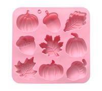 Moule de cuisson en silicone - Moules en silicone en forme de - Fournitures de décoration d'automne pour Thanksgiving, Halloween, vacances, gâteau, chocolat, bonbons, savon, bougie