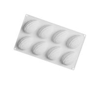 Moule de cuisson en Silicone pour amandes, 8 cavités, coquille de noix, pour Mousse, chocolat, gelée, crème glacée, Dessert, Gadget de cuisine, moule à amandes