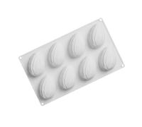 Moule de cuisson en Silicone pour amandes, 8 cavités, coquille de noix, pour Mousse, gelée de chocolat, crème glacée, Dessert, Gadget de cuisine, moule de cuisson en Silicone