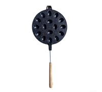 Moule de cuisson ovale 12 trous pour gâteaux et gaufres aux œufs Compatible avec les fours standard (Noir)