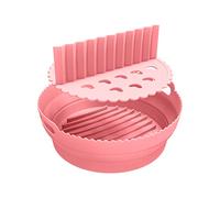 Moule de cuisson rond pliable réutilisable en silicone Kuuleyn avec séparateur (pink)