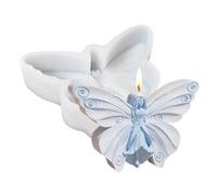 Moule de de moulage de savon - Motif en silicone flexible, modèle d'ornement artistique, constructeur de figurines détaillées | Ensemble de moules artisanaux d'art papillon féerique, Formation de