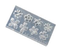 Moule de décoration d ' ongles en résine, moule de fleur en Silicone, pendentif, outils de fabrication de bijoux, sculpture d ' ongles, boucle d ' oreille, moules en résine de fleur