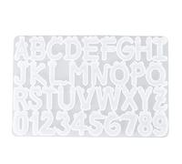 Moule de décoration de gâteau en époxy DIY, moule à savon en silicone de qualité alimentaire pour la pâtisserie, la cuisine à domicile, outil d'apprentissage des lettres ABC pour